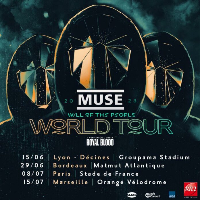 Muse tournée de concerts France 2023 BlogNote